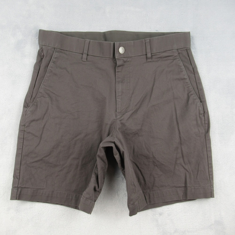 Fabletics The One Short Men 31 Brown Chino Stretch Performance